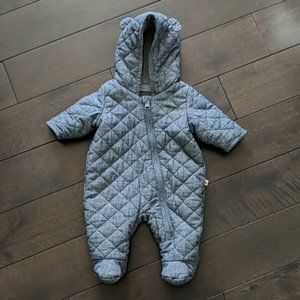 Gap chambray bunting suit 0-3